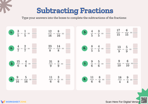 Mastering Fraction Subtraction with Fun Exercises