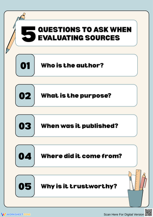 5 Essential Questions for Evaluating Sources