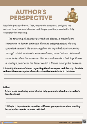 Understanding Author's Perspective Through Analysis