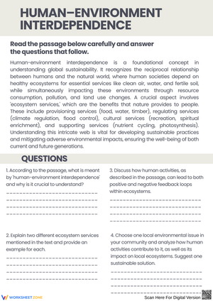 Understanding Human-Environment Interdependence