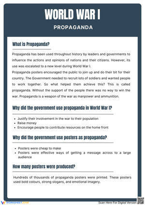 Exploring World War I Propaganda Techniques