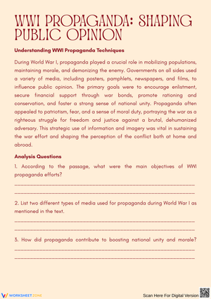 Exploring WWI Propaganda Techniques