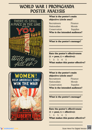 World War I Propaganda Poster Analysis Activity