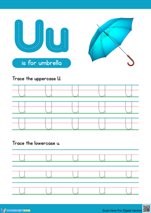 Tracing the Letter U: Fun with Umbrellas