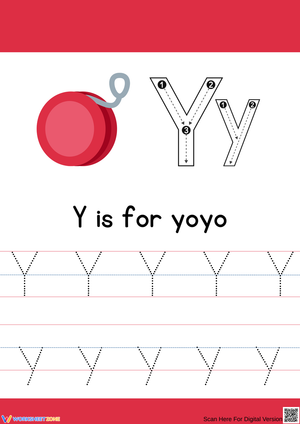 Y is for Yoyo: Practicing Letter Y