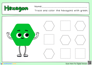Trace and Color Hexagons for Fun Learning