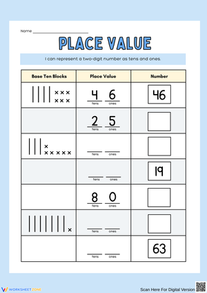 Understanding Two-Digit Numbers with Place Value