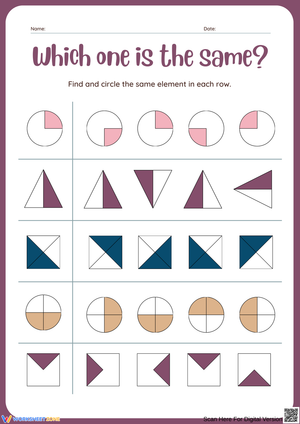 Identifying Similar Shapes Activity