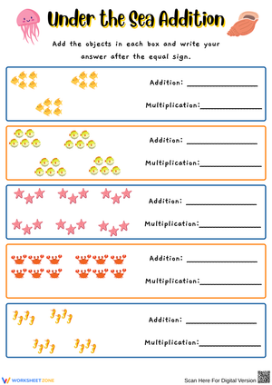 Under the Sea Addition Activities