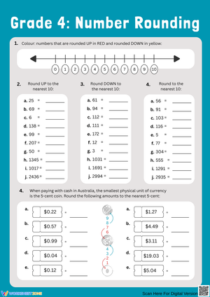 Mastering Number Rounding: Engaging Worksheets for Kids
