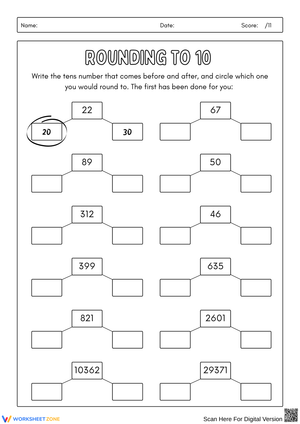 Mastering Rounding to 10 for Young Learners