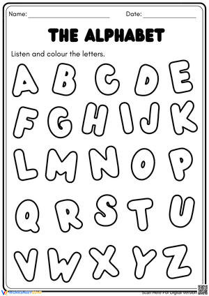 Fun Review: Alphabet Coloring Worksheet