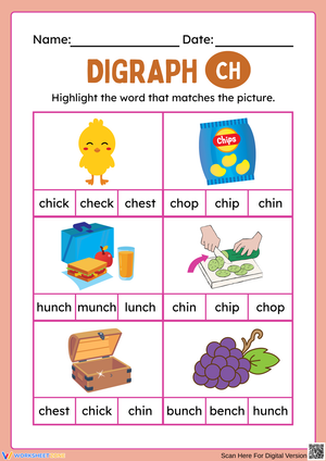 Exploring Digraph CH with Pictures and Words