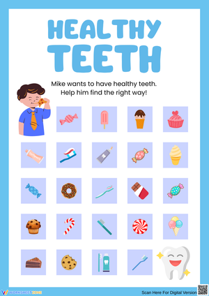 Healthy Teeth Activity for Kids