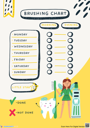 Daily Brushing Chart for Kids