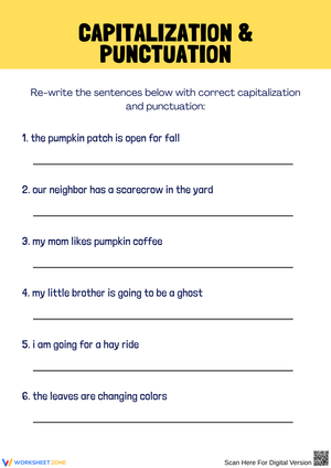 Mastering Capitalization And Punctuation Skills