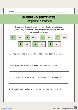 Blending Sentences with FANBOYS