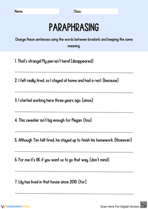 Mastering Paraphrasing Skills