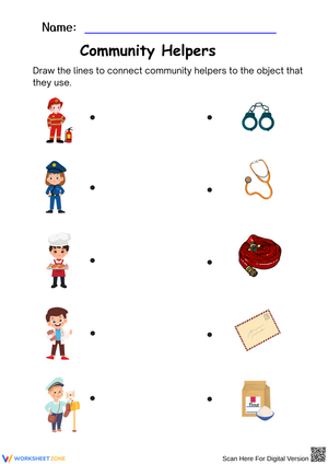 Connect Community Helpers to Their Tools