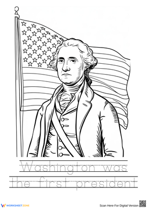 Color and Learn About George Washington