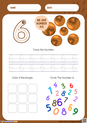 Tracing and Identifying the Number Six