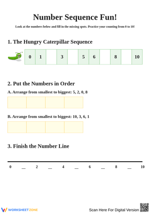 Number Sequence Learning Activities