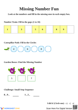 Missing Number Fun Activities for Kids