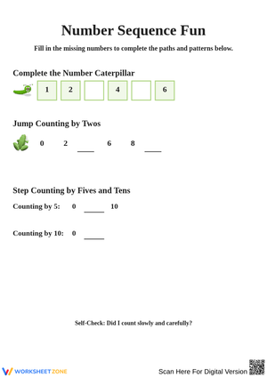 Exciting Number Sequences and Patterns Activity
