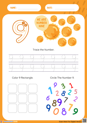 Learning Number Nine: Fun Activities