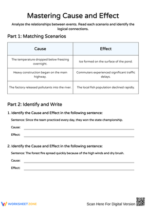 Mastering Cause and Effect Skills