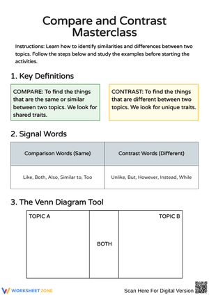 Mastering Compare and Contrast Skills