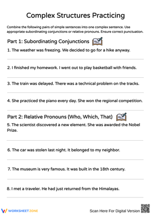 Combining Sentences: Mastering Complex Structures