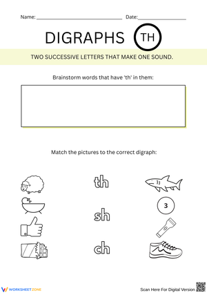 Exploring Digraphs: 'th' Sound Activities