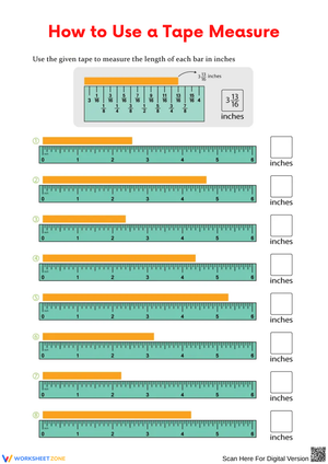 Measuring Length with a Tape Measure
