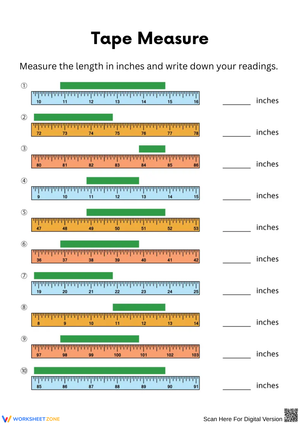Measuring Length with a Tape Measure