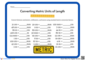 Converting Metric Units of Length