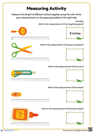Measuring Activity with School Supplies