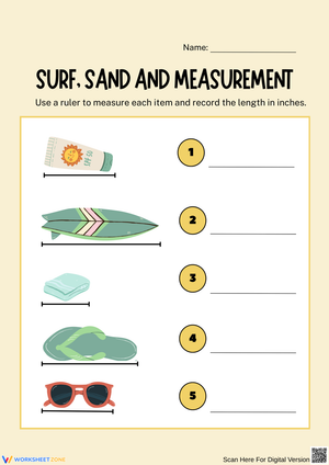 Surf, Sand, and Measurement Activities
