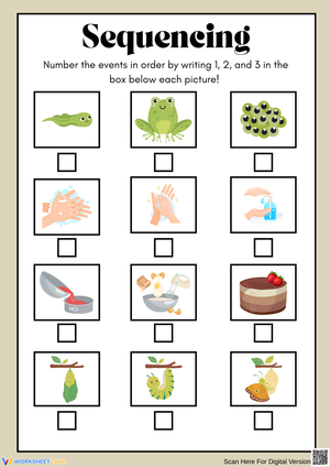Sequencing Events with Engaging Illustrations