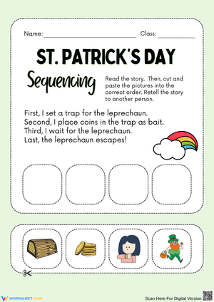 St. Patrick's Day Story Sequencing Activity