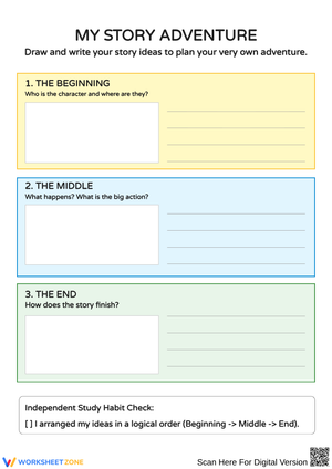 Plan Your Story Adventure: Beginning, Middle, End