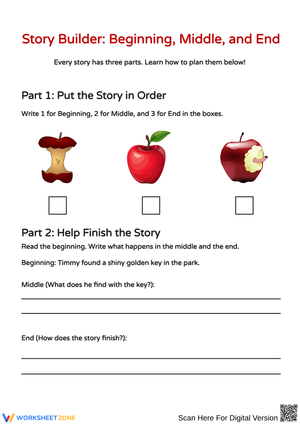 Story Builder: Crafting Beginning, Middle, and End