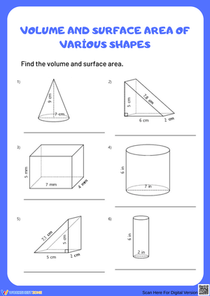 Calculating Volume and Surface Area of Shapes