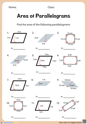 Exploring the Area of Parallelograms