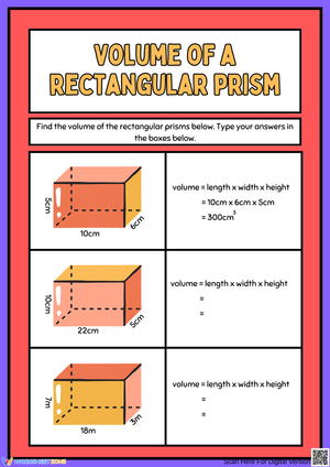 Calculating Volume of Rectangular Prisms