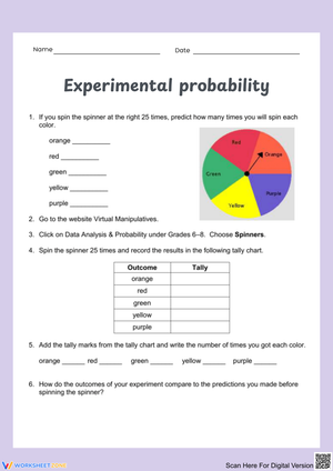 Exploring Experimental Probability with Spinners