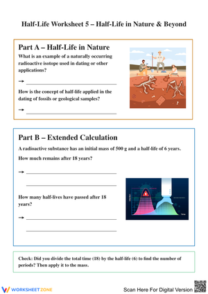 Half-Life Worksheet 5: Half-Life in Nature & Beyond