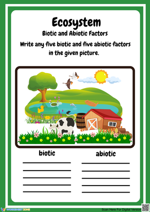 Identify Biotic and Abiotic Factors in Ecosystems