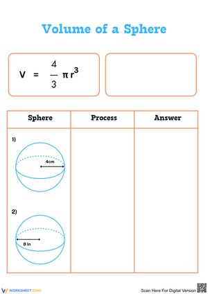 Calculating Volume of a Sphere