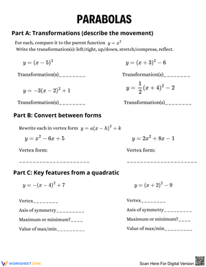 Understanding Parabolas: Transformations and Features